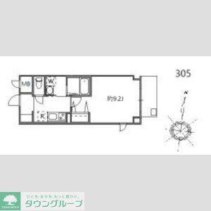 入谷さくらさくレジデンス(1K/3階)の間取り写真