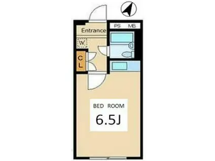 内藤ビル(1K/1階)の間取り写真