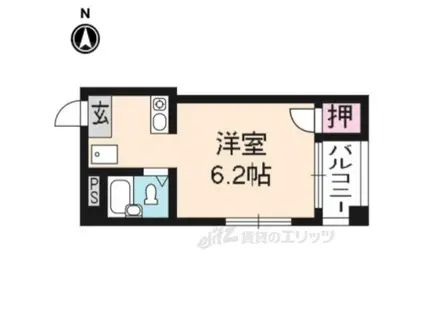 EL・PRADO(1K/5階)の間取り写真