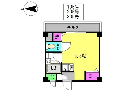 スペリオルWASEDA(ワンルーム/1階)の間取り写真
