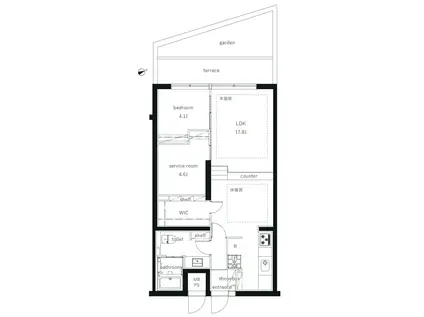 グランドメゾン狸穴(1SLDK/3階)の間取り写真