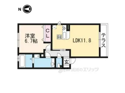 プレシャスファミリー北山(1LDK/2階)の間取り写真