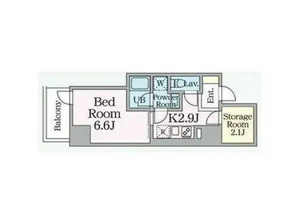 E-CITY大須(1K/7階)の間取り写真