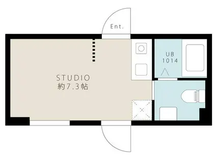 PROTO大岡山II(ワンルーム/1階)の間取り写真