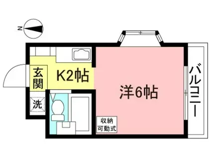 メゾンド鳥居(1K/3階)の間取り写真