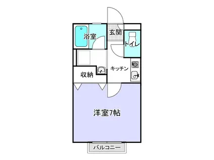 CRESTOR MISAKI(1K/2階)の間取り写真