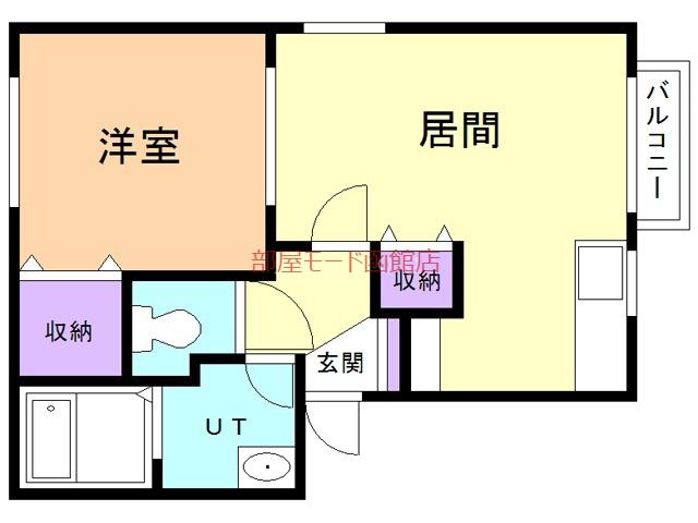 オークヒルズ杉並(1LDK/1階)の間取り写真