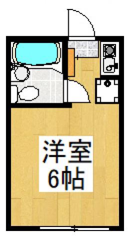 エクセル小川(ワンルーム/2階)の間取り写真