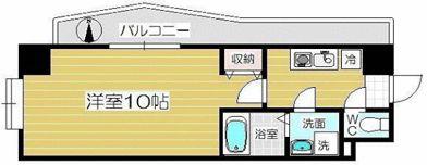 レジデンス戸田公園(1K/2階)の間取り写真