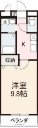コンフォート昭和町(1K/1階)の間取り写真