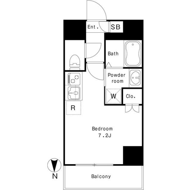 ラクラス中延(ワンルーム/3階)の間取り写真