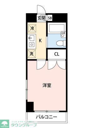 マイナビSTAY和光(1K/5階)の間取り写真