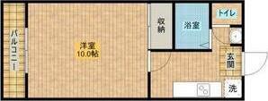 POTETOII(1K/3階)の間取り写真
