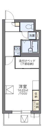 レオパレス・パルコートF(1K/4階)の間取り写真