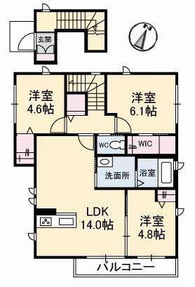 I-PRAC(3LDK/2階)の間取り写真