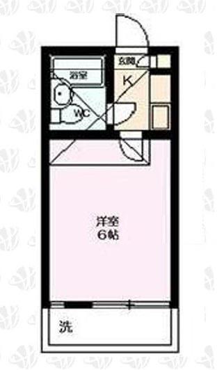 BCASA大和田RE-BORN(1K/2階)の間取り写真