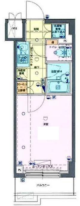 パティーナ馬込弐番館(1K/6階)の間取り写真
