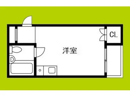 コートビレッジ相川(ワンルーム/2階)の間取り写真