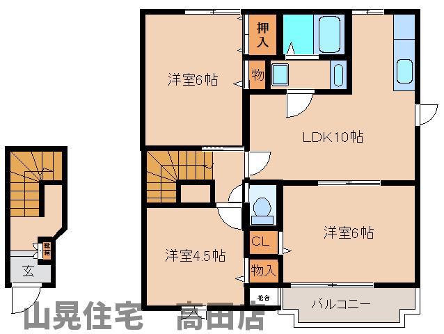 クレストール真美(3LDK/2階)の間取り写真