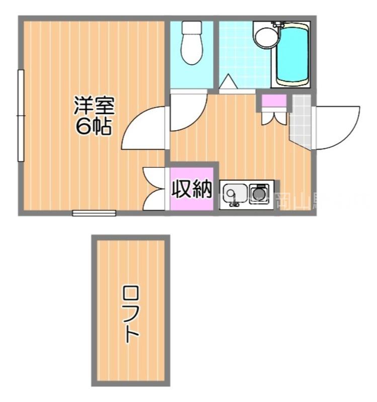 メゾンサクラ(1K/1階)の間取り写真