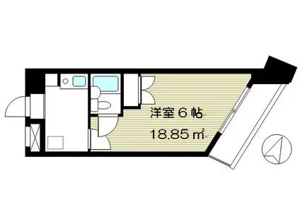 ストリングビル(1K/4階)の間取り写真