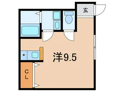 アクティー神戸(ワンルーム/3階)の間取り写真