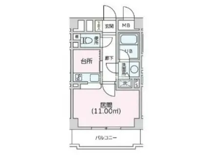 三番町天竹ビル(ワンルーム/4階)の間取り写真