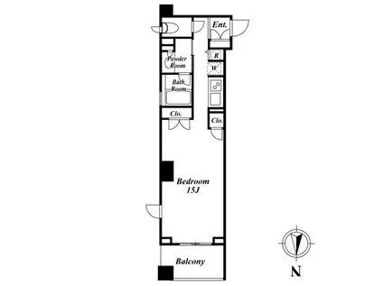 KDXレジデンス半蔵門(ワンルーム/3階)の間取り写真
