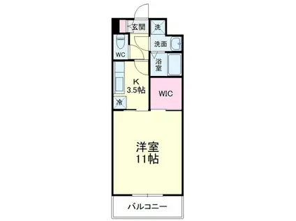 T-AROMA II(1SK/5階)の間取り写真