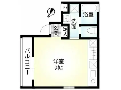 リシェス橋本(ワンルーム/3階)の間取り写真