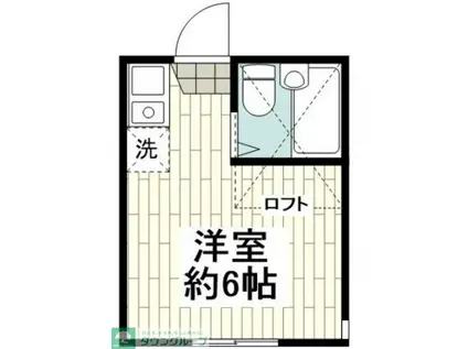 ユナイトファーストブランチ大口(ワンルーム/1階)の間取り写真