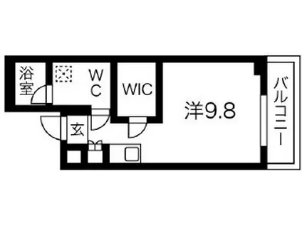 スパシエチェント成増(ワンルーム/2階)の間取り写真