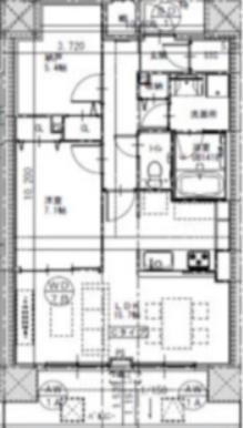 さくらHILLS ROKUBAN PLATINUM RESIDENCE(2LDK/9階)の間取り写真