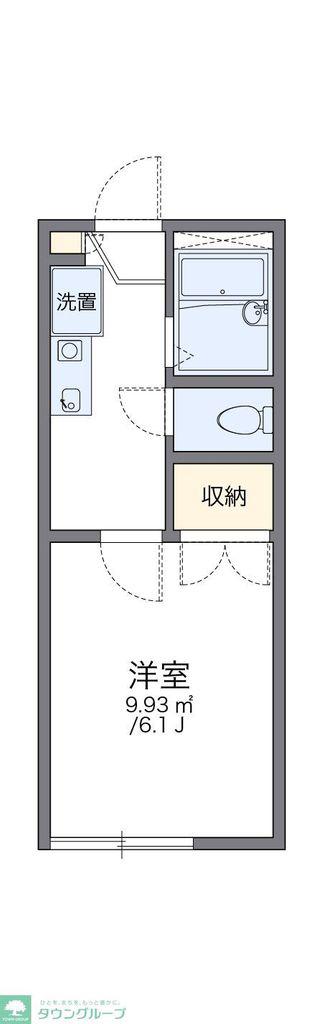 レオパレスグリーンヒルズ上水本町(1K/2階)の間取り写真