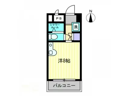 センチュリーガーデン(1K/4階)の間取り写真