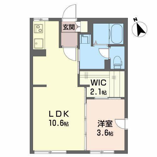 グリーンヴィレッヂ(1LDK/1階)の間取り写真