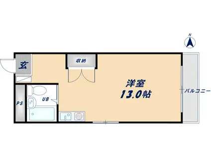 クオリティ南四条(ワンルーム/3階)の間取り写真