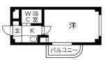 プレアール東加古川(1K/3階)の間取り写真