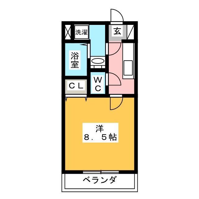 GRANDPIA(1K/2階)の間取り写真