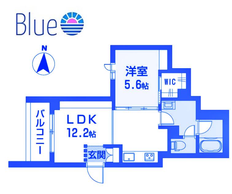リモナ鎌倉(1LDK/1階)の間取り写真