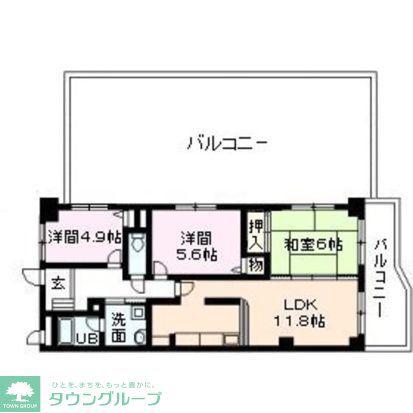 スターヒルズ(3LDK/4階)の間取り写真