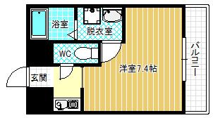 メゾン裕(1K/2階)の間取り写真