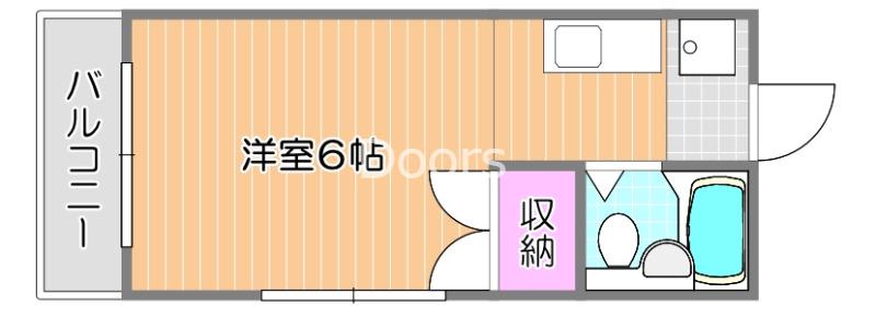FOREVER RESIDENCE IMAIIA棟(1K/1階)の間取り写真
