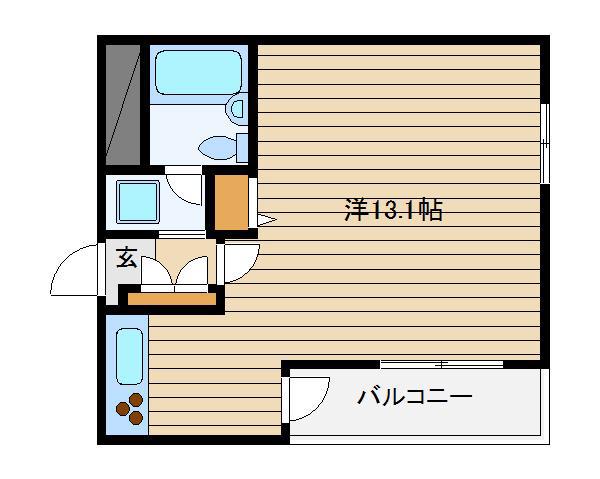 石神井ウエスト(1LDK/3階)の間取り写真