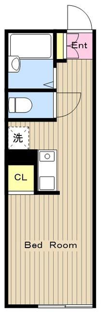 グラン王禅寺(ワンルーム/2階)の間取り写真