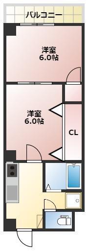 こざとパークビル(2K/3階)の間取り写真