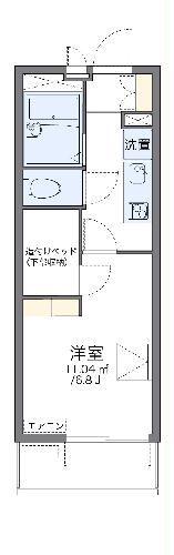 レオパレスサラバンド(1K/2階)の間取り写真
