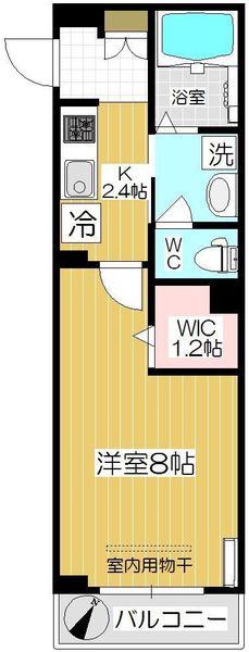 シャーメゾン東大宮(1K/2階)の間取り写真