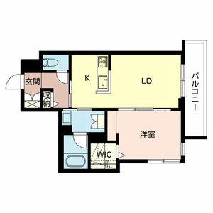 CASA NOBLE(1LDK/2階)の間取り写真