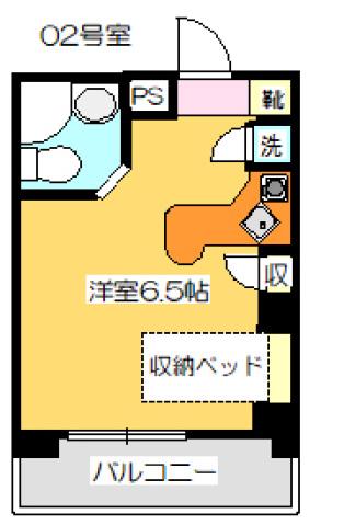 ラ・パルフェ・ド・コロン(ワンルーム/3階)の間取り写真